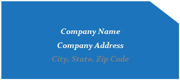 Reserved: Company Name
Company Address
City, State, Zip Code
